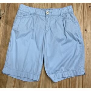 Intro by Jonathan Ross Women's Regular Fit Stretch Chino Short Blue Sz 4P